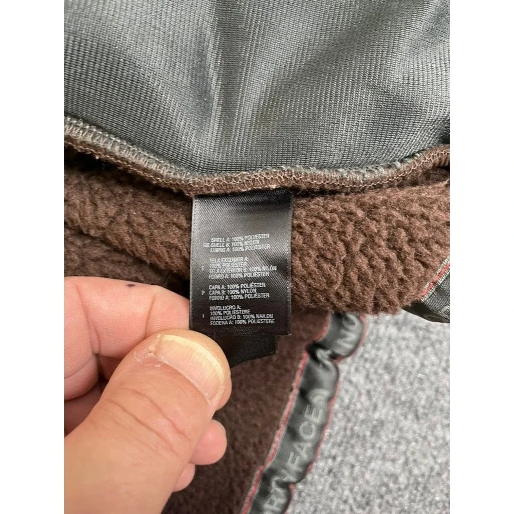 Vintage The North Face Salinas Jacket Heavyweight Fleece Brown Mens Large Denali